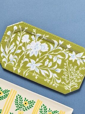 Anthropologie "Trinket tray in enamel cottage core" NWT